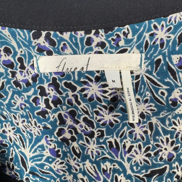 Anthropologie Floreat Avery Size M Embroidered Boho Dress As Seen On TV Black - Picture 6 of 9